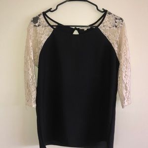 Black/Lacey Top